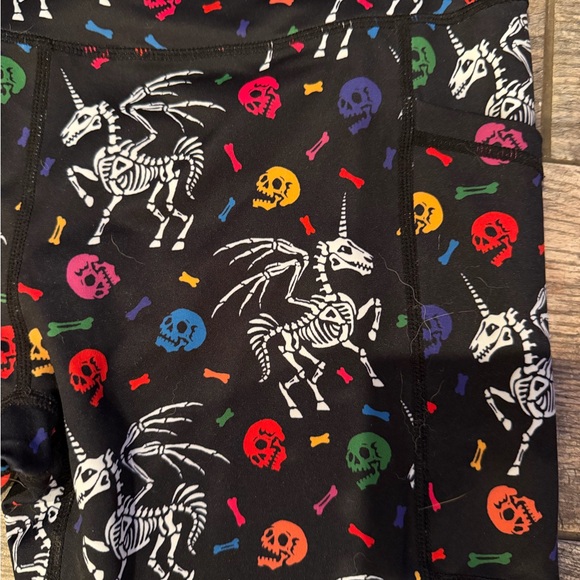 Constantly Varied Gear- Mythical Unicorn Skeleton Print Leggings - Picture 2 of 4